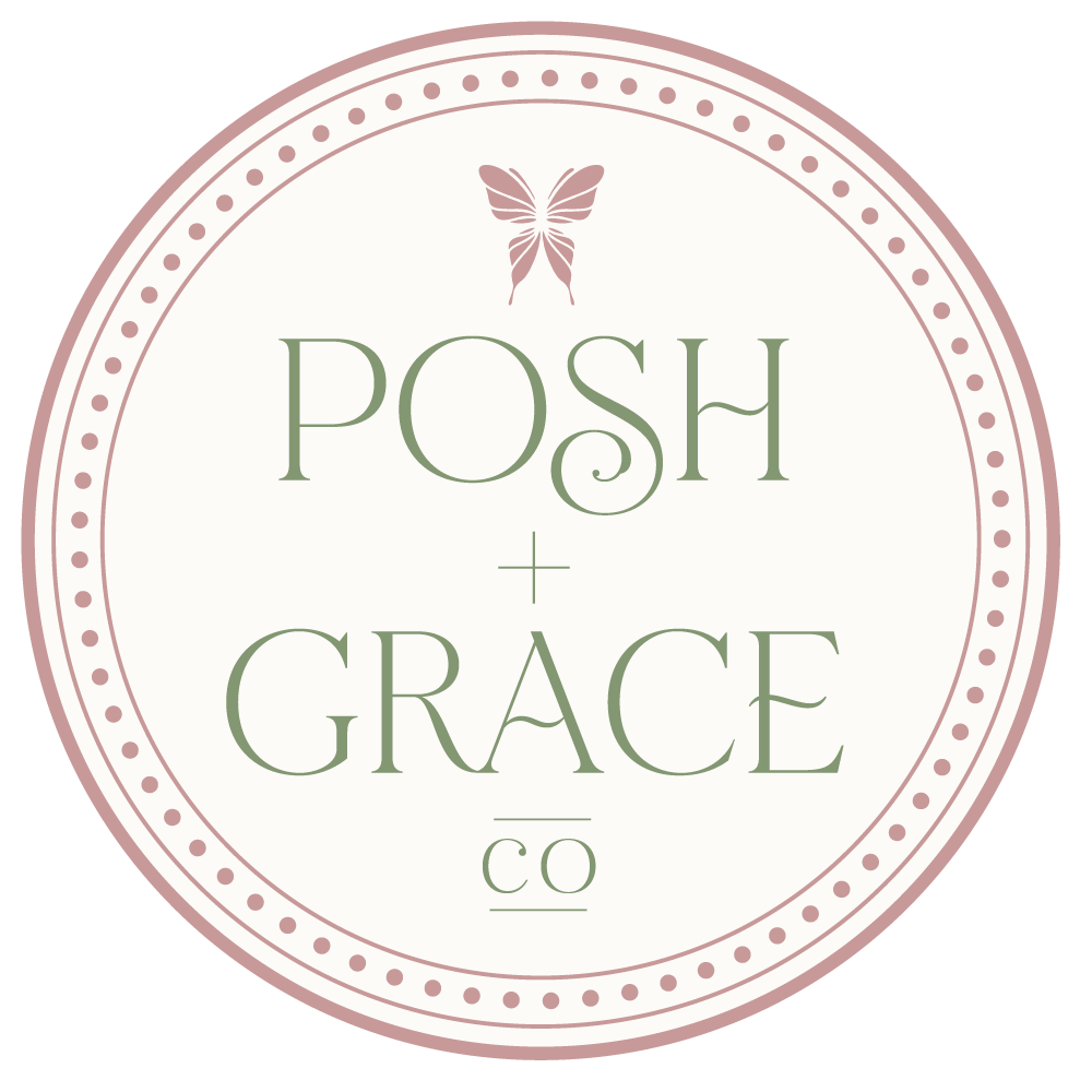 logo-1000px posh and grace logo for wedding stationery